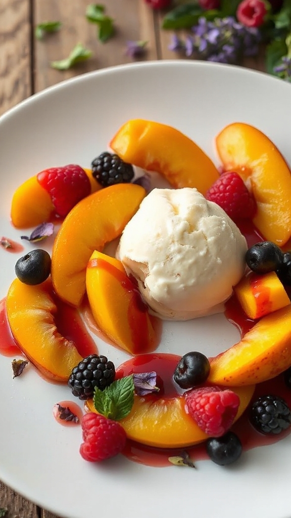 evolving seasonal peach infusions