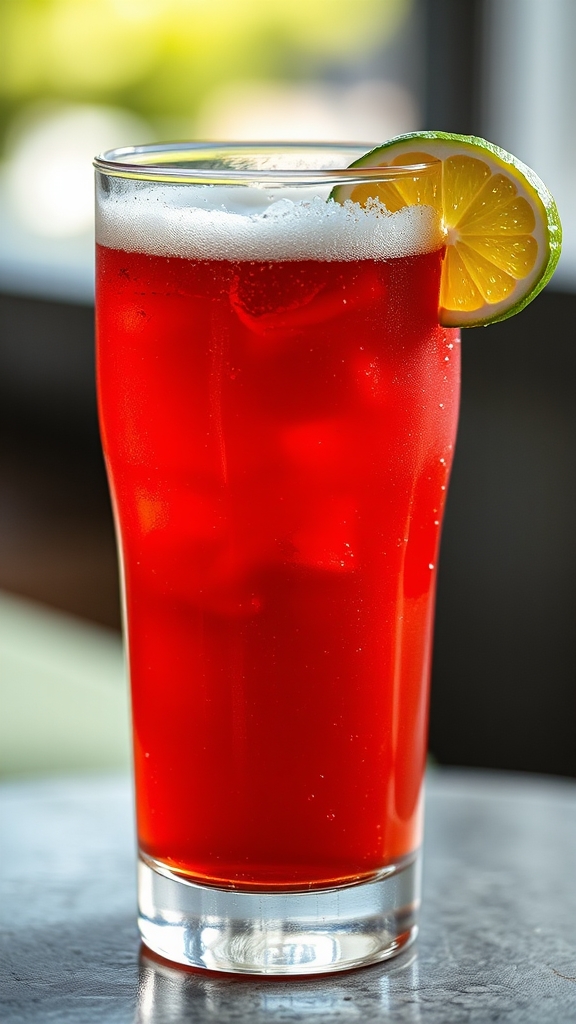 experiment with red mixer