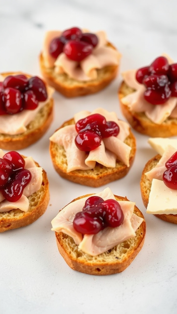 festive turkey cranberry delights