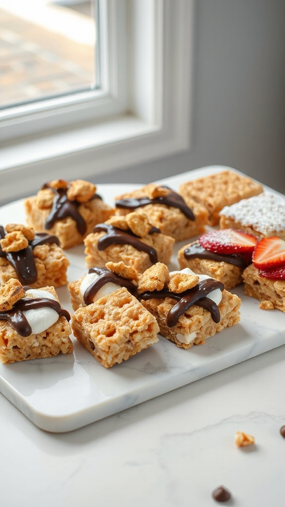 festive vegan krispie variations