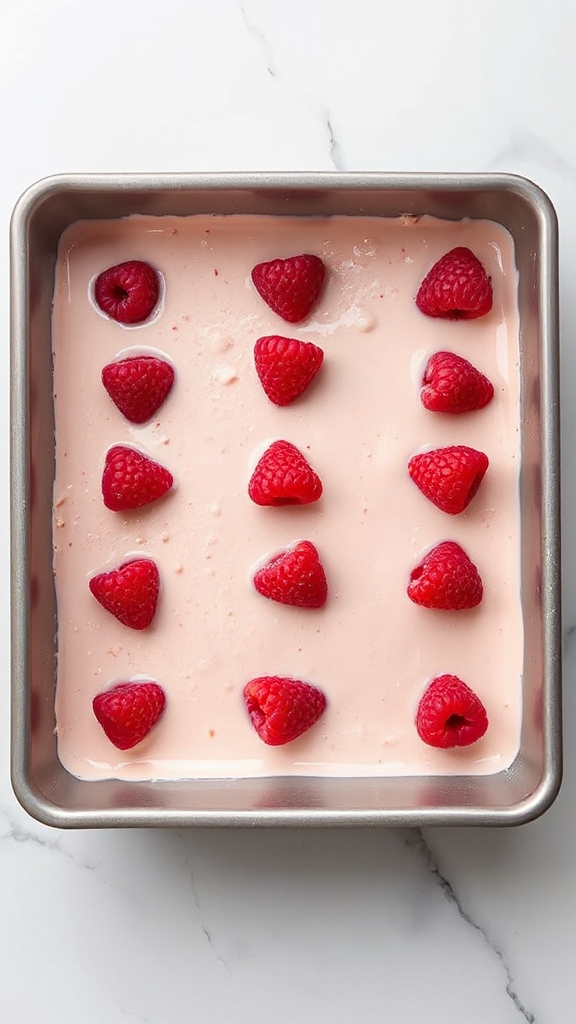 fix raspberry dessert firmness