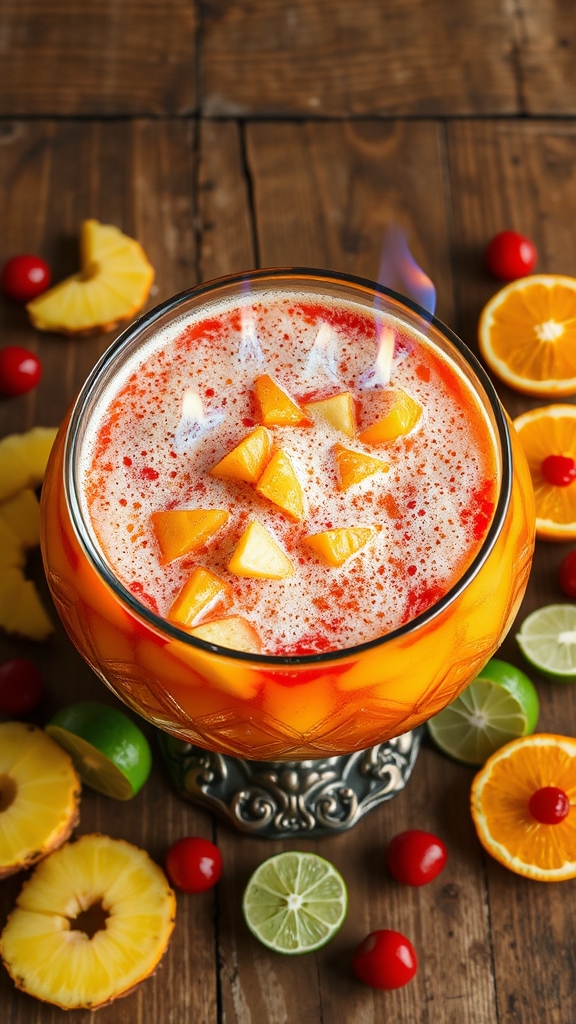 flaming hawaiian volcano punch