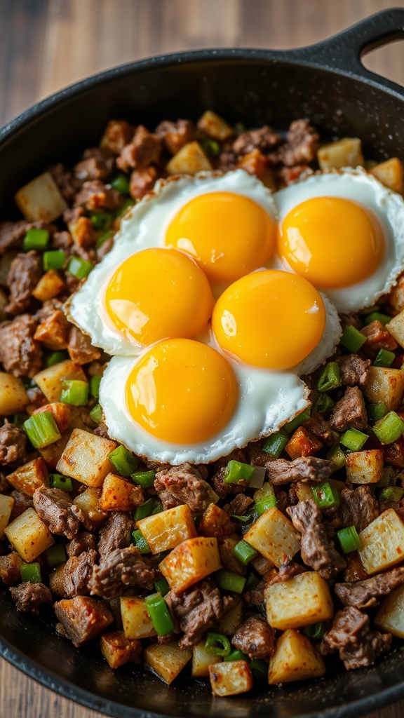 flavorful diced beef hash