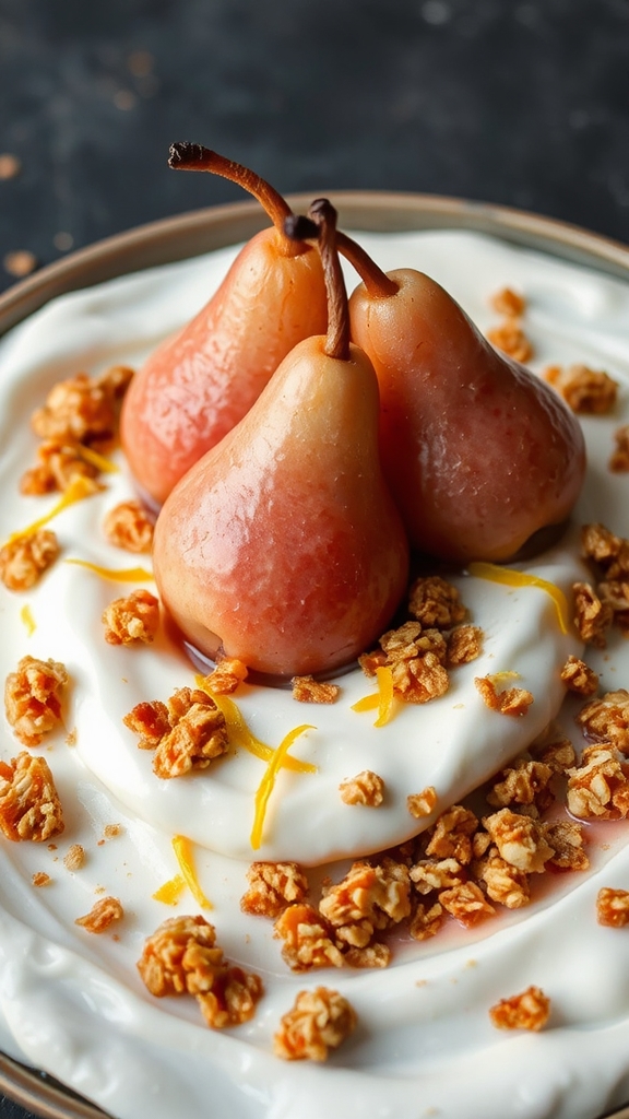 flavorful poached pear ingredients