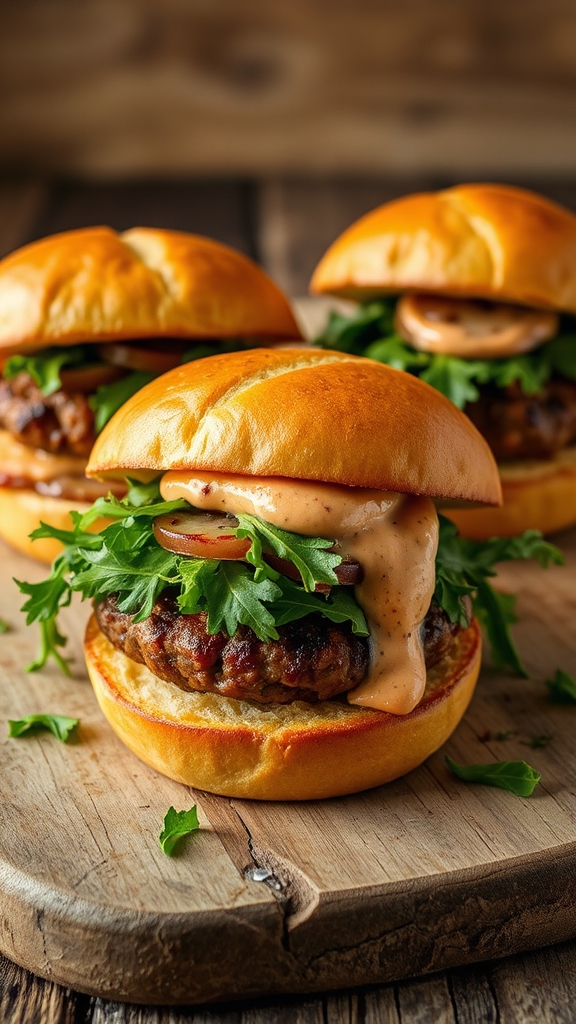 flavorful sliders with pairings