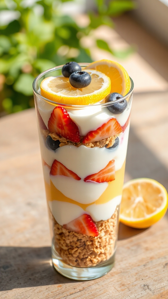 florida lemon yogurt parfait
