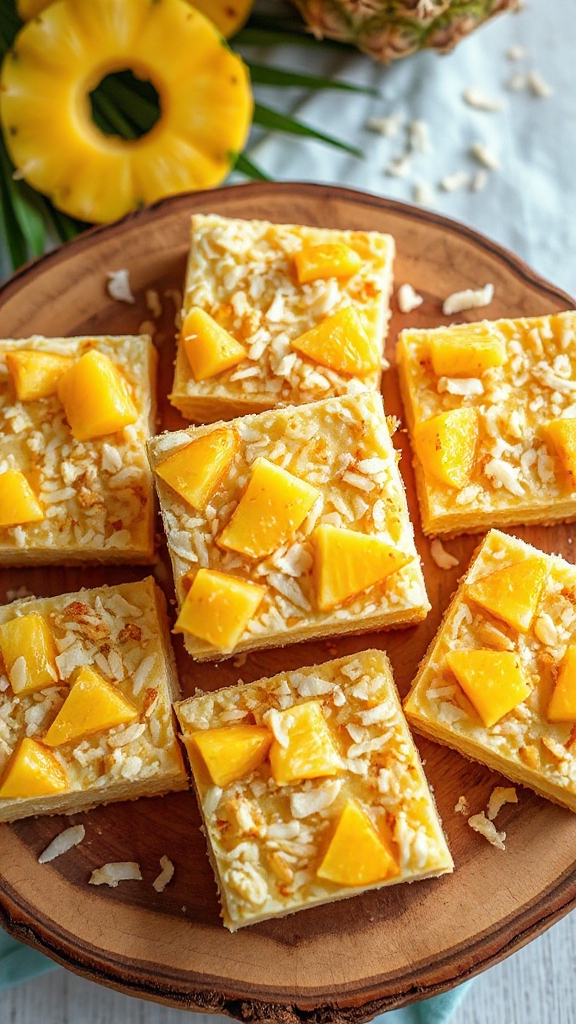florida pineapple coconut bar