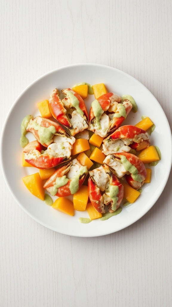 florida stone crab mango salad