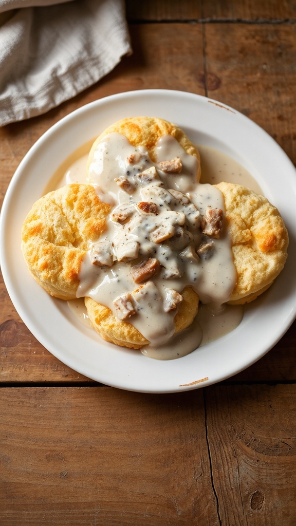 fluffy buttermilk biscuits gravy