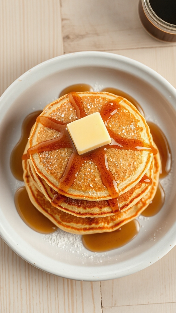 fluffy buttermilk pancakes syrup
