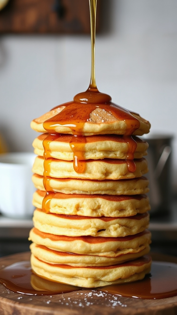 fluffy buttermilk pancakes syrup