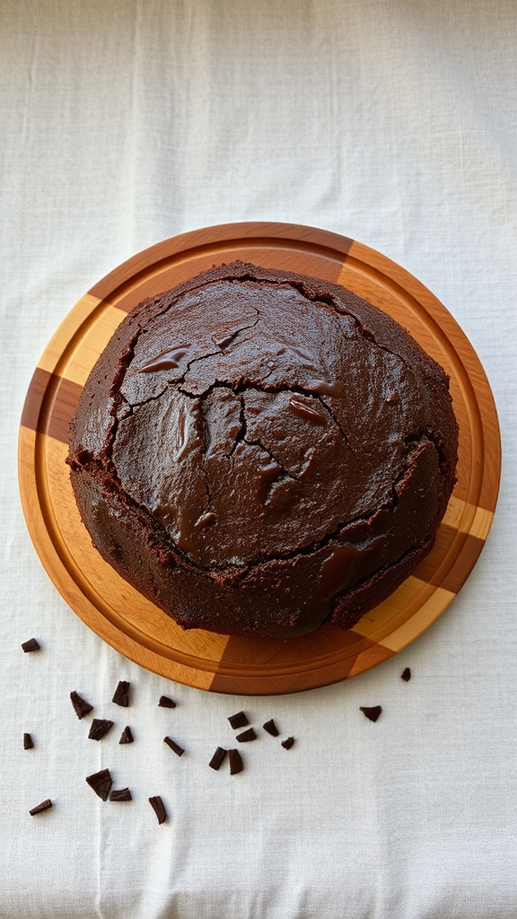 four ingredient fudgy dump cake
