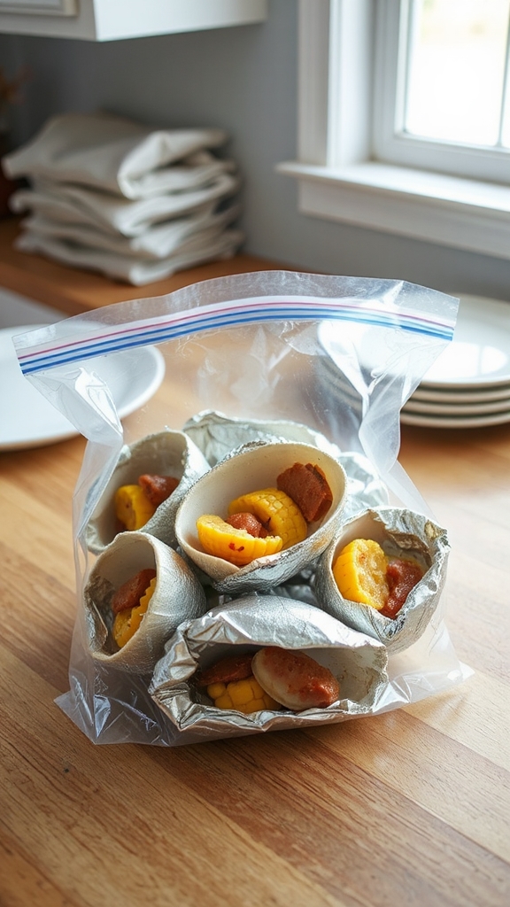 freeze leftovers for freshness