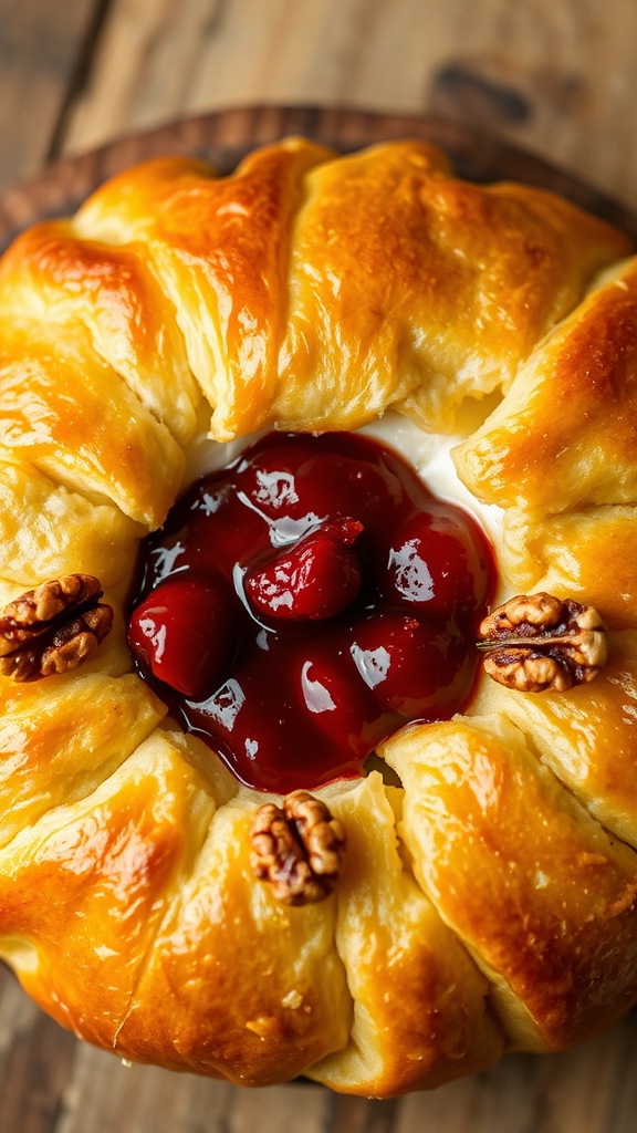 french christmas baked brie