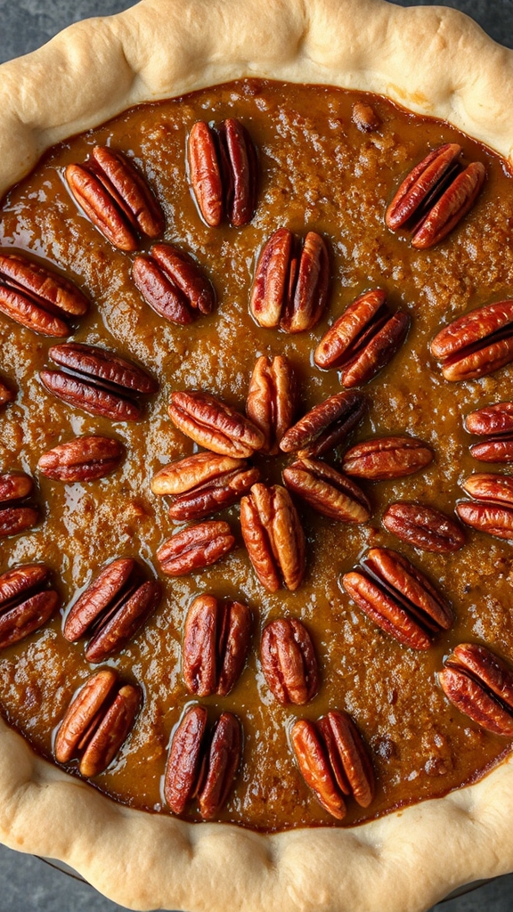 french influenced southern pecan pie