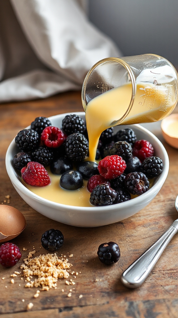 fresh blackberry custard essentials