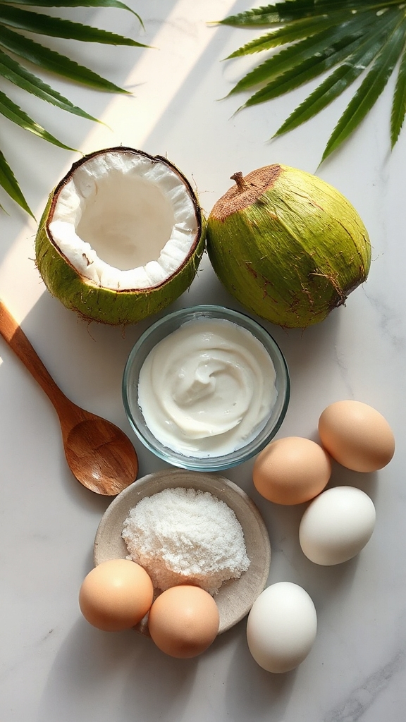 fresh coconuts silky filling