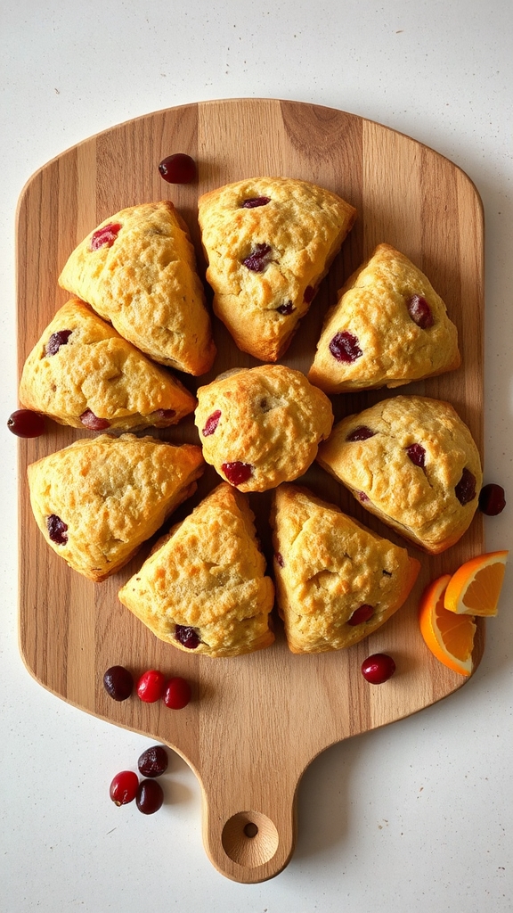 fresh cranberry orange scones