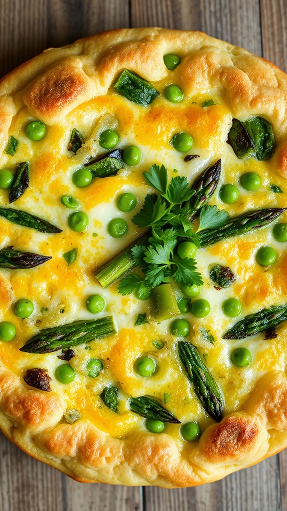 fresh egg veggie frittata