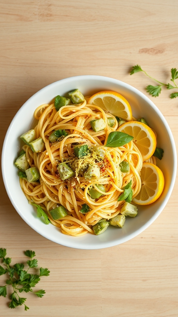 fresh lemon artichoke capellini