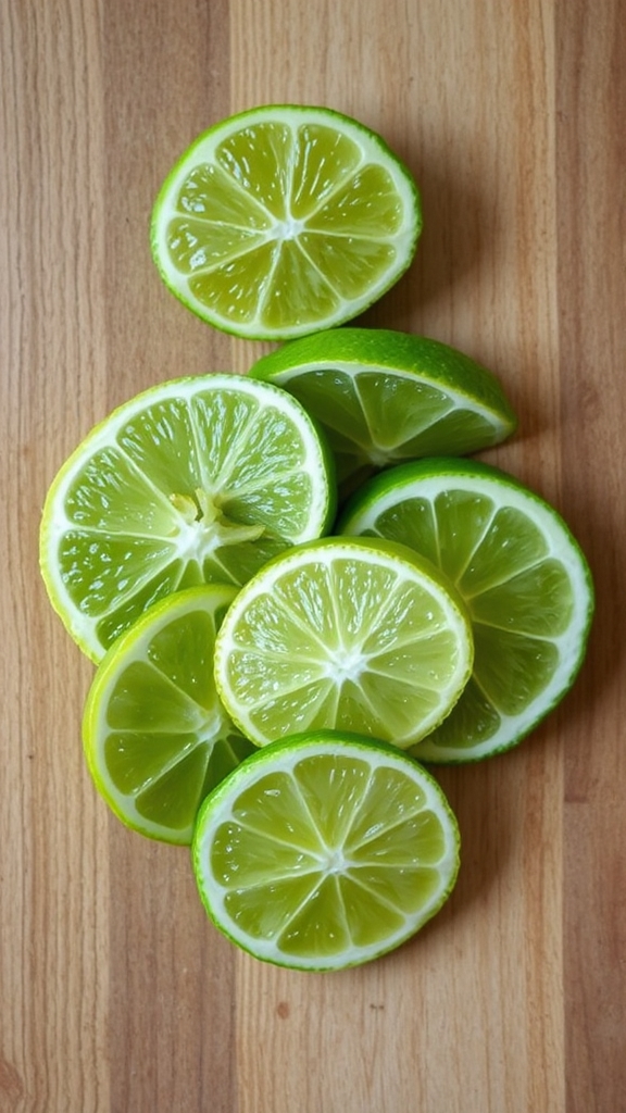 fresh lime enhances spritzer