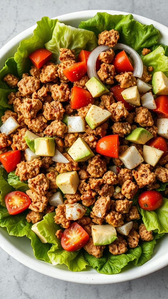 fresh low carb taco ingredients