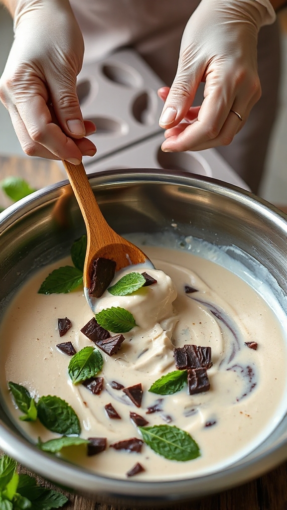 fresh mint chocolate infusion