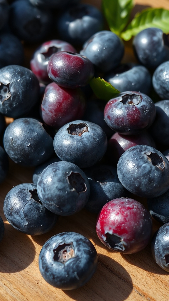 fresh plump antioxidant berries