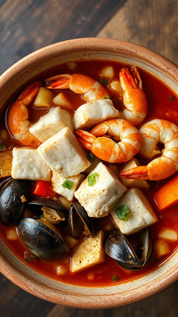 fresh seafood stew ingredients