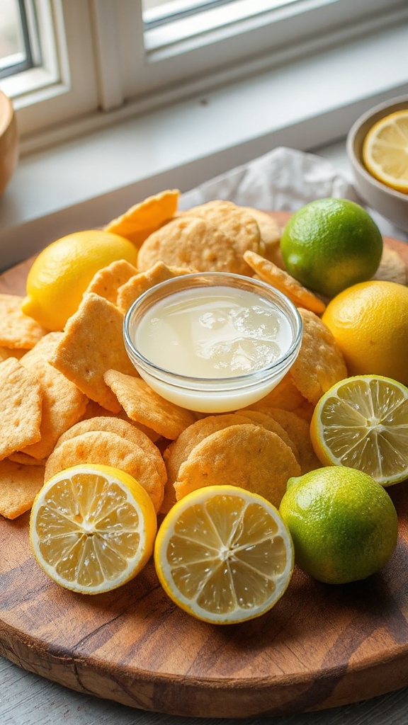 fresh sustainable cracker citrus
