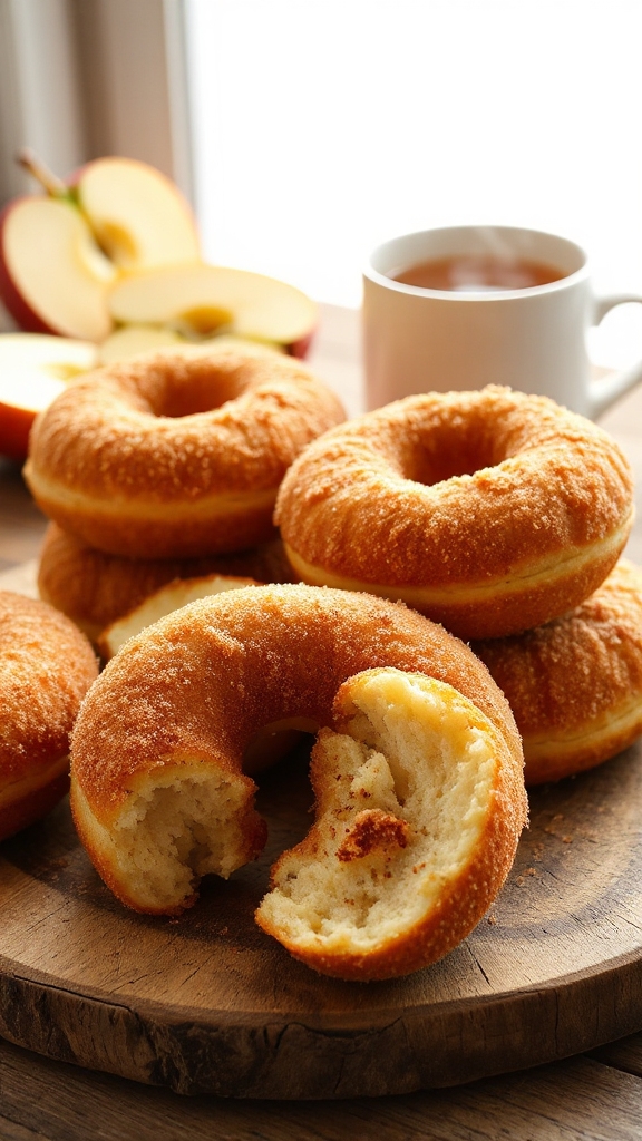 fried apple cider donuts