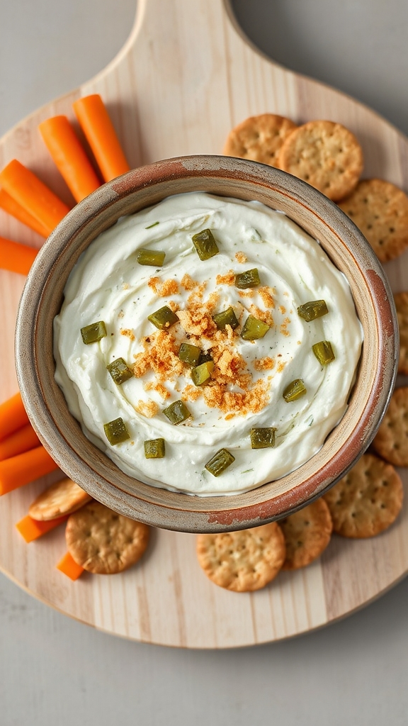 fried dill pickle dip