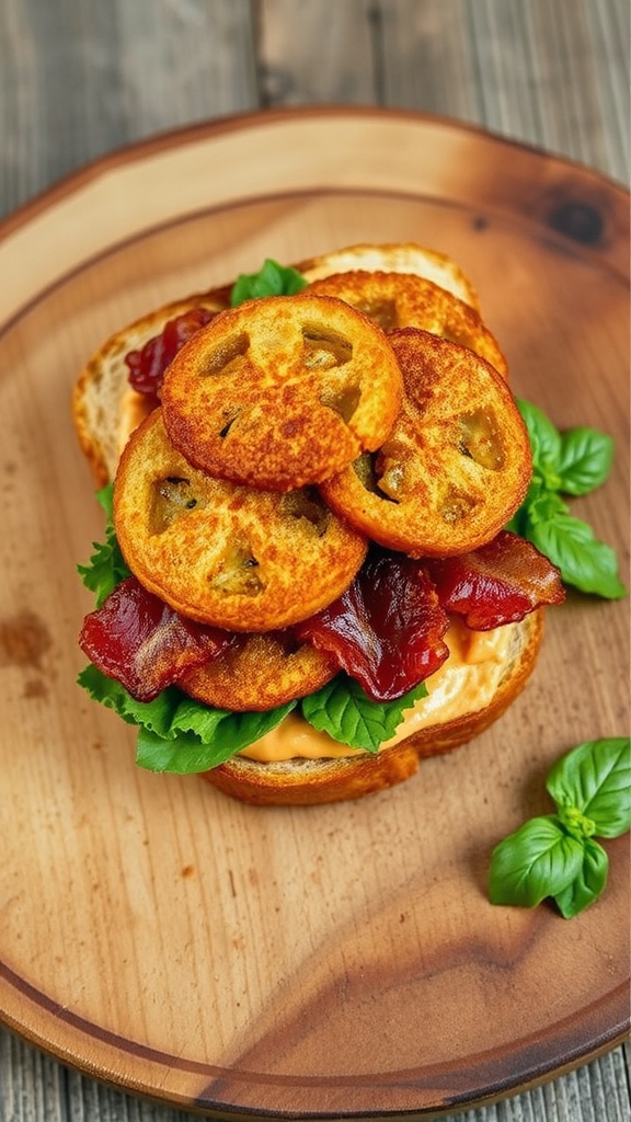 fried green tomato blt