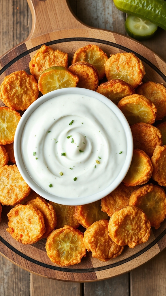 fried pickle ranch dip