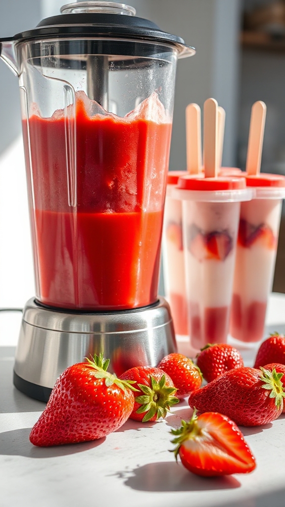 frozen strawberry popsicles california