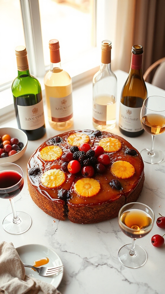 fruity cake wine pairings
