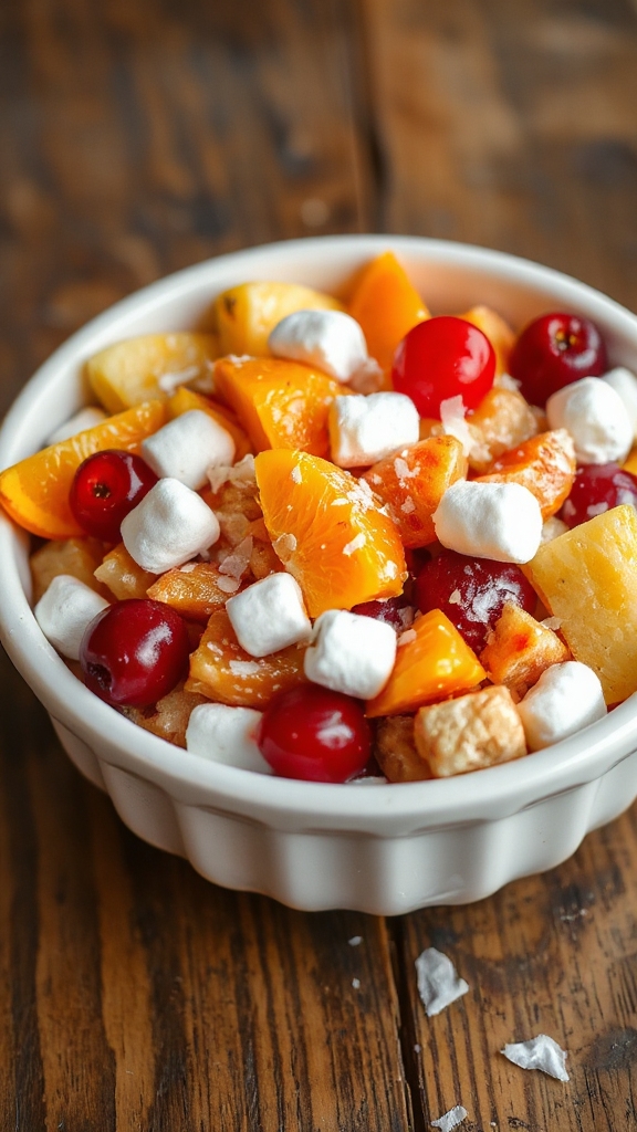 fruity marshmallow coconut ambrosia