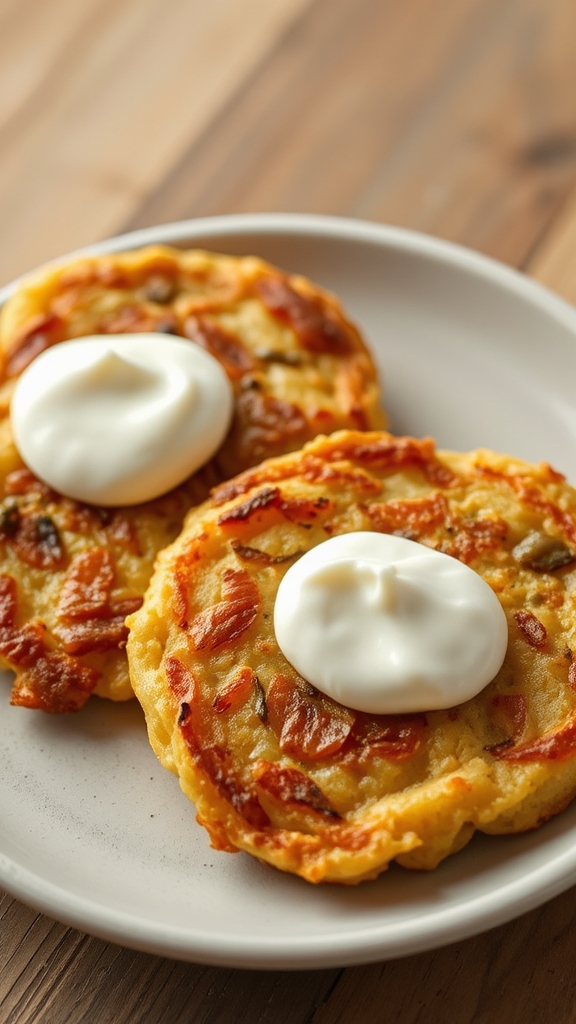 fry crispy potato pancakes