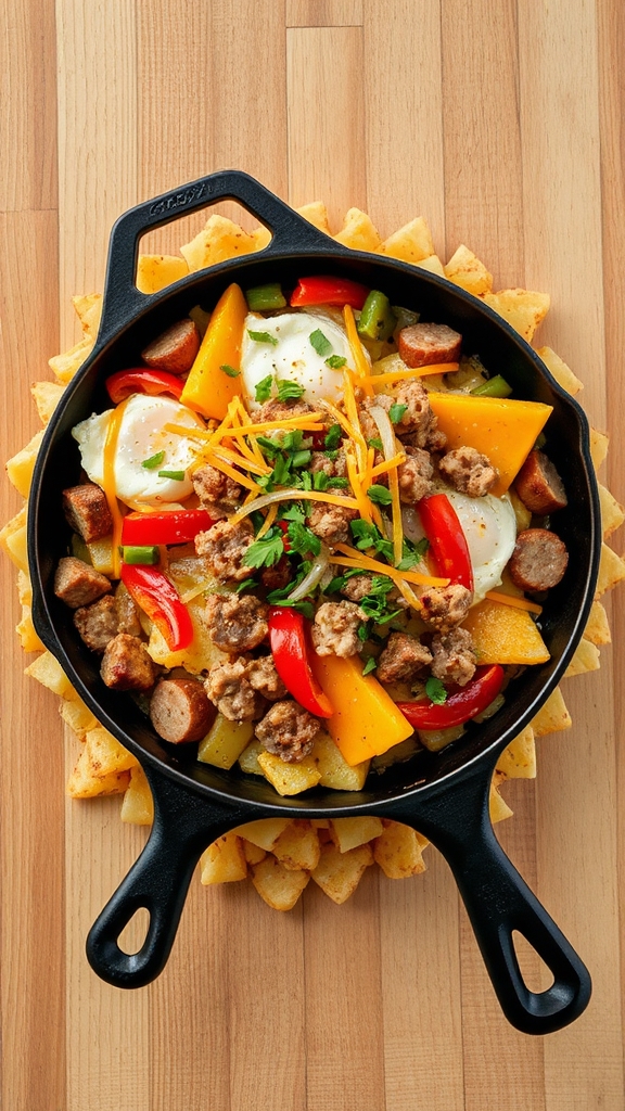 fully loaded breakfast skillet