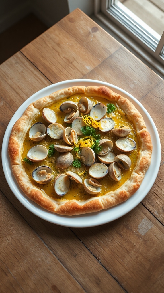garlic clam pizza delight