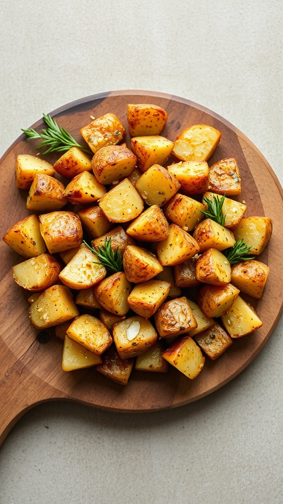 garlic herb roasted potatoes