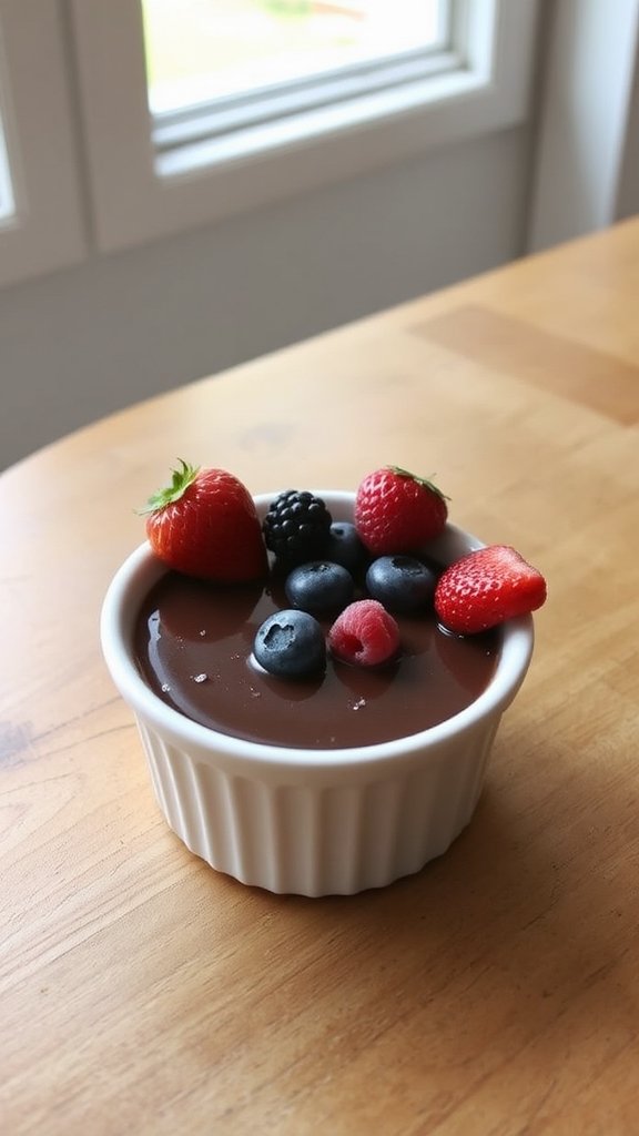 garnish with fresh berries