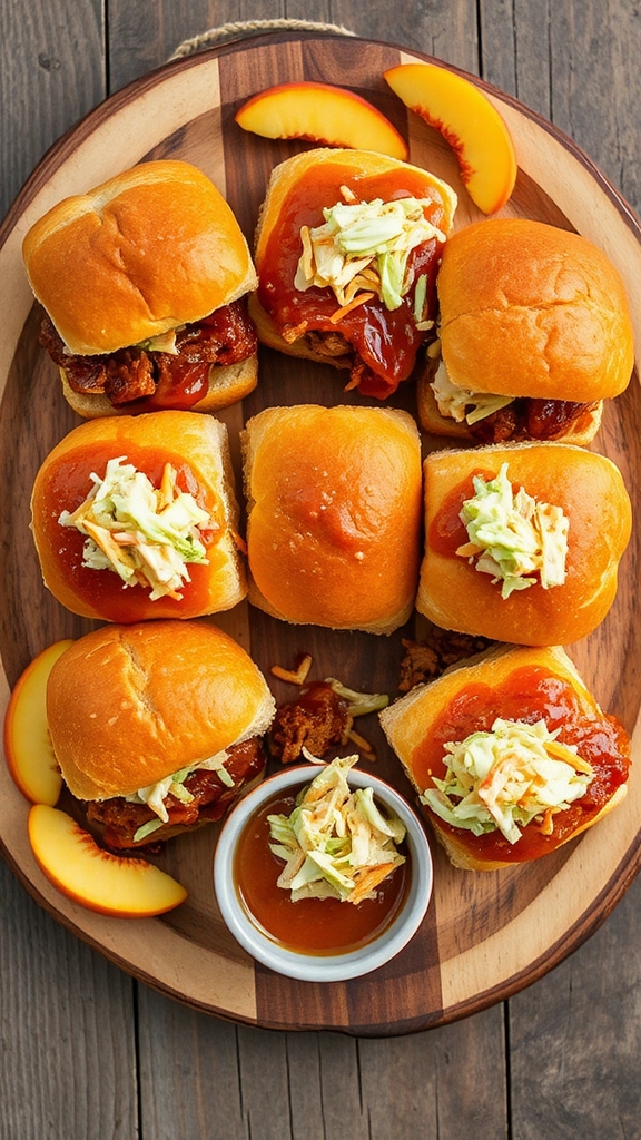 georgia peach bbq sliders