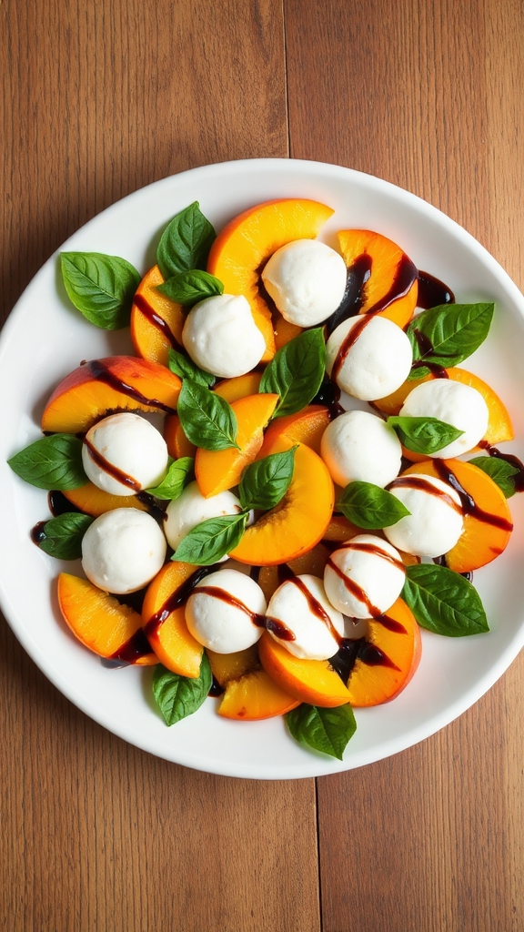 georgia peach caprese salad