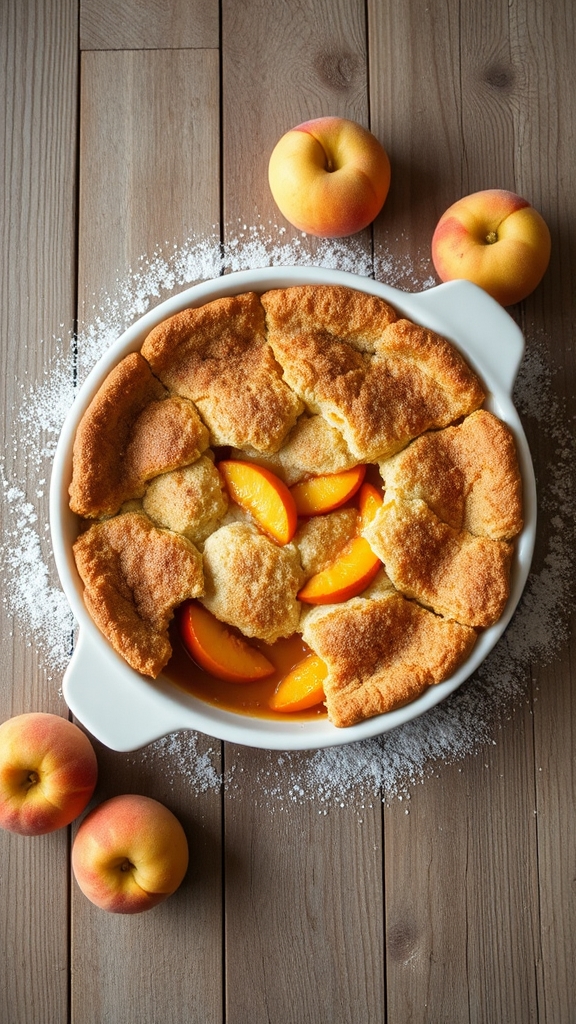 georgia peach cinnamon cobbler
