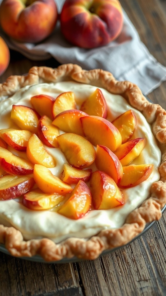 georgia peach cream pie
