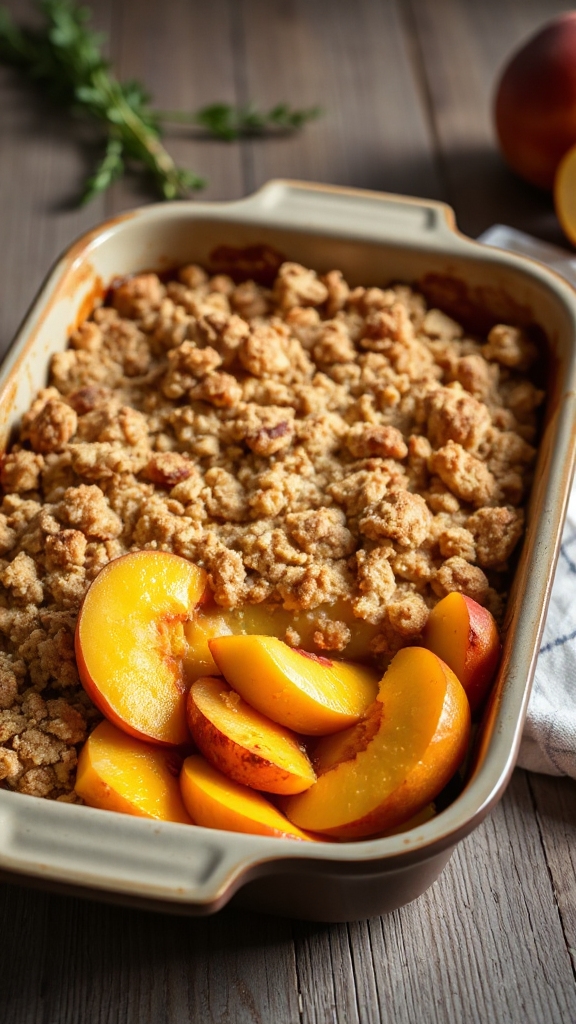 georgia peach mango crisp