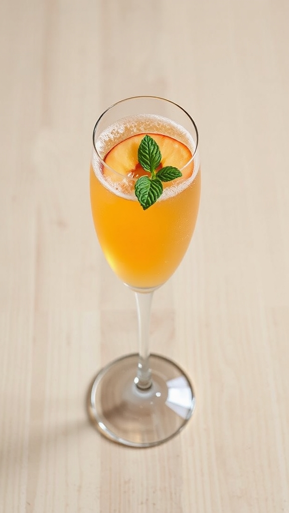 georgia peach prosecco bellini