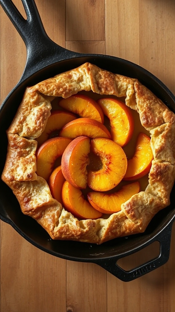 georgia peach skillet galette