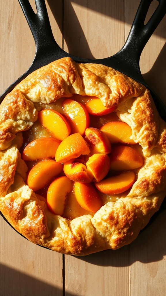 georgia peach skillet galette